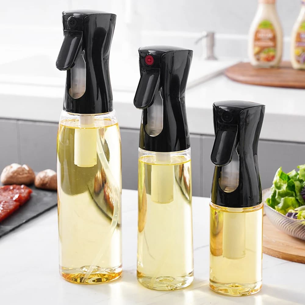 Butelka z rozpylaczem do oleju i oliwy: mniej oleju na patelni (200/300/500 ml)